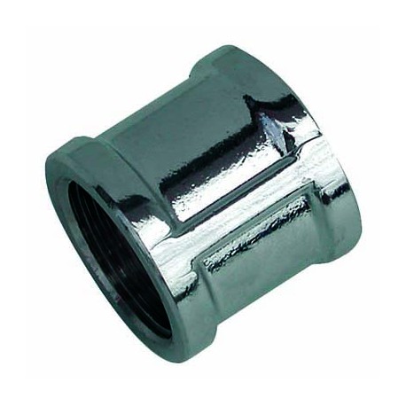 MANICOTTO F/F 1/2" OTTONE CROMATO