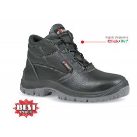 SCARPA ALTA PELLE NERA SAFE UPOWER - N°36