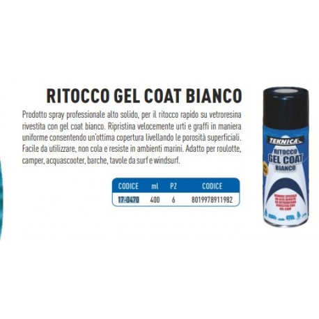 SPRAY GELCOAT BIANCO 400ML